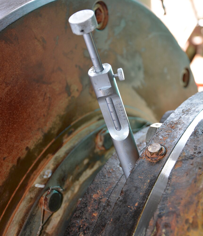 How to take an accurate wear down measurement Aegirmarine